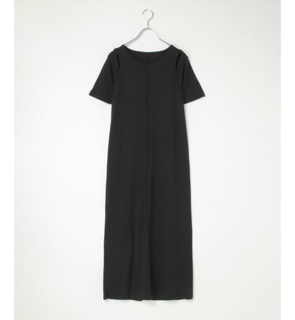 VENCE share style「リブカットソーレイヤード風ワンピース」|ワンピース|