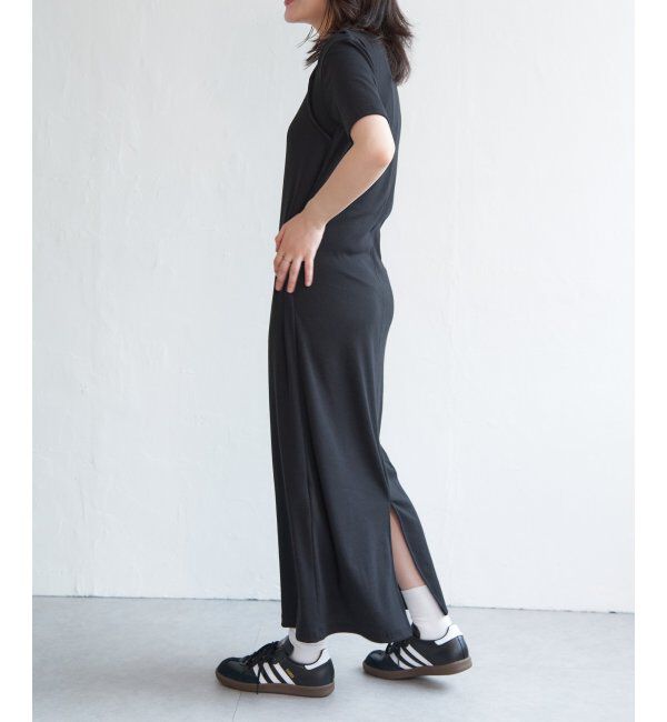 VENCE share style「リブカットソーレイヤード風ワンピース」|ワンピース|