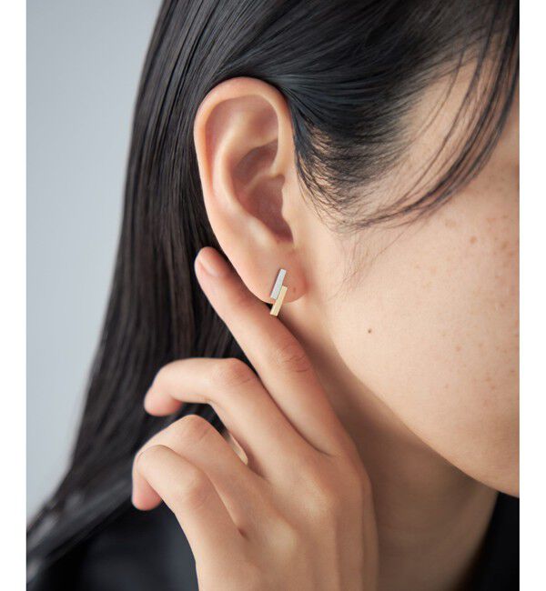 Jouete「ピアス バー コンビカラー」|ピアス|