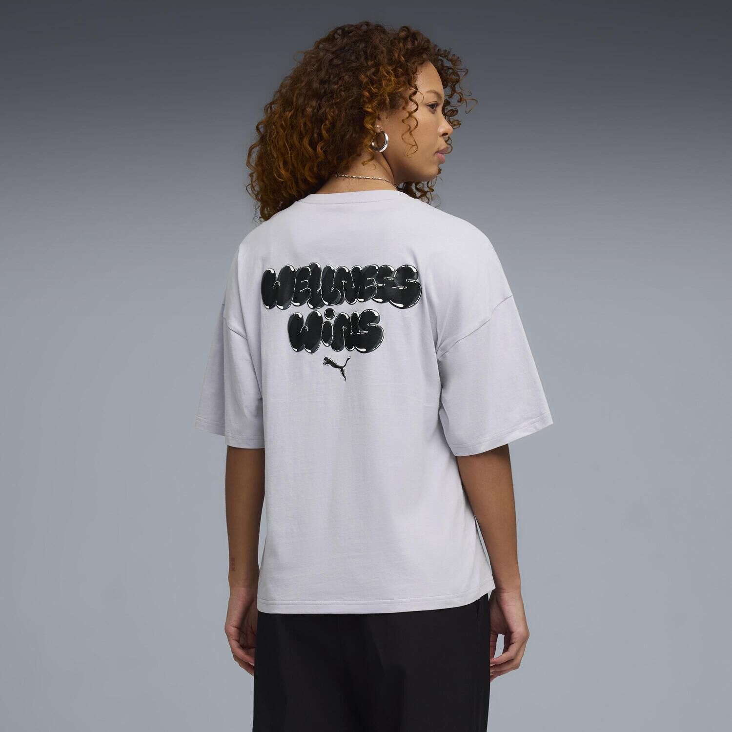 PUMA「【PUMA ｳｪｱ】W GRAPHICS BUBBLEOVERSIZED TEE」|Tシャツ・カットソー|
