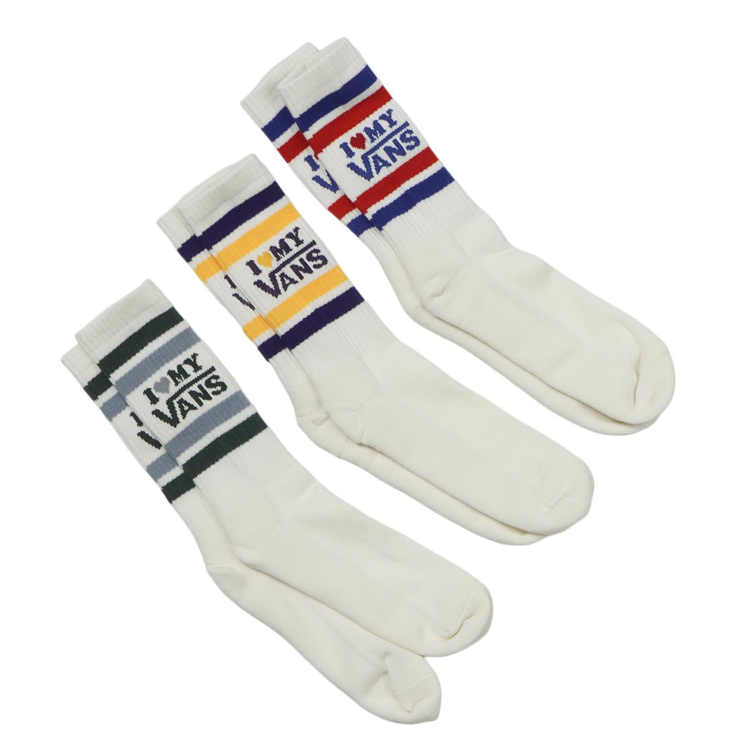 VANS「【VANSｱﾊﾟﾚﾙ(WJ)】I LOVE MY VANS 3p Crew SKS」|ソックス|