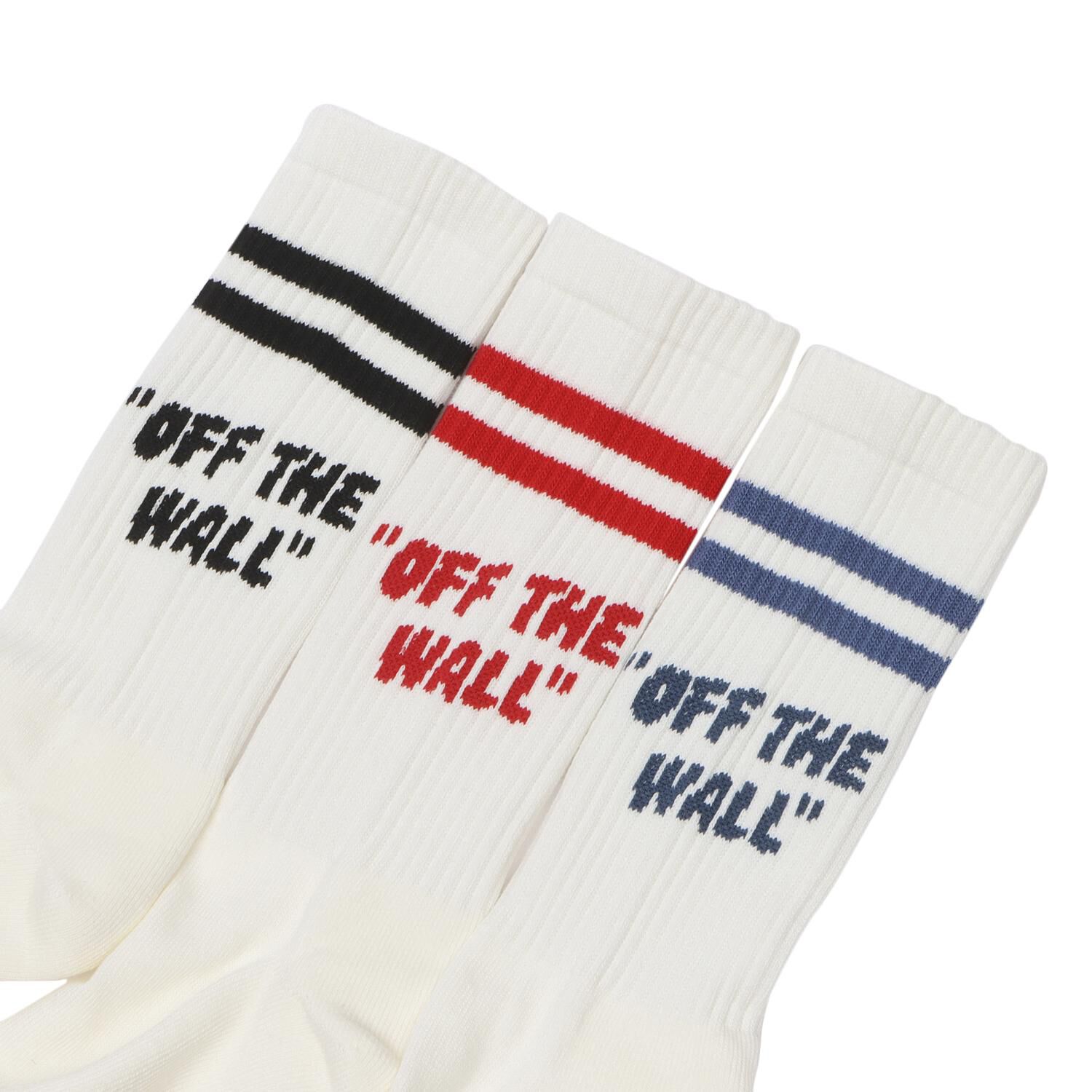VANS「【VANSｱﾊﾟﾚﾙ(WJ)】OFF THE WALL 3p Crew SKS」|ソックス|