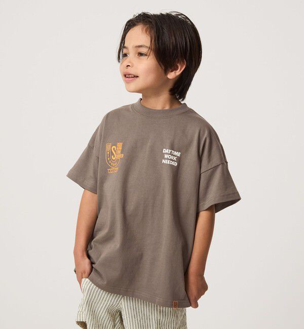 UNITED ARROWS green label relaxing「【別注】＜UNIVERSAL OVERALL＞グラフィック プリント Tシャツ / キッズ 100cm-130cm」|Tシャツ・カットソー|