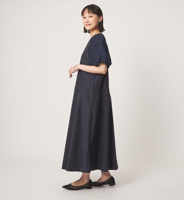 UNITED ARROWS green label relaxing「バルーンスリーブ ドッキング ワンピース」|ワンピース|