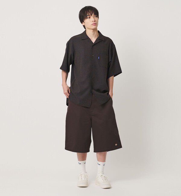 NICE WEATHER「＜NICE WEATHER＞チェックオーバー ショートスリーブ シャツ」|シャツ・ブラウス|