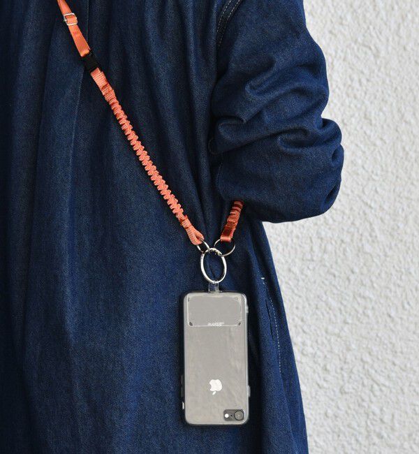 SHIPS any「BYONBYON: スマホ ショルダー ストラップ」|ストラップ|オレンジ