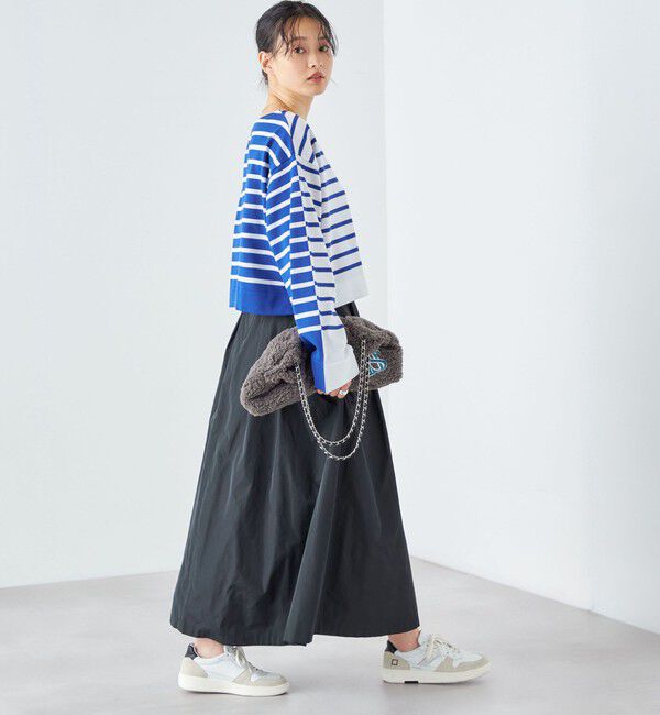 SHIPS for women「〈手洗い可能〉前後2WAY TOKUSHIMA ボーダー ニット 24SS ◇」|ニット・セーター|
