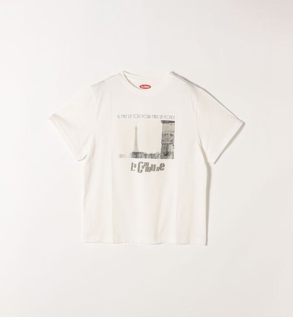 SHIPS any「La Hutte:〈洗濯機可能〉デザイン ロゴ  プリント TEE」|Tシャツ・カットソー|
