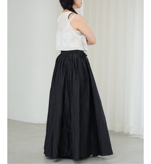 IENA LA BOUCLE「IENA LA BOUCLE ライトタフタプリーツスカート」|スカート|