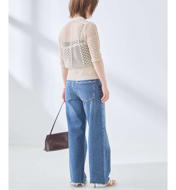 journal standard L'essage「レースジャガードポロシャツニット」|ニット・セーター|