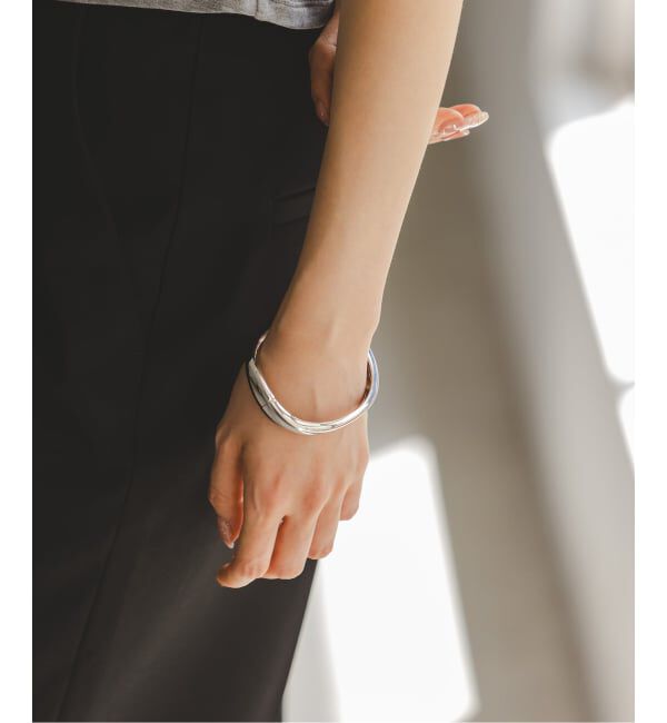 NOBLE「《追加予約2》PETIT MOMENTS/プティモーメント Wave Cuff」|ブレスレット・バングル|シルバー