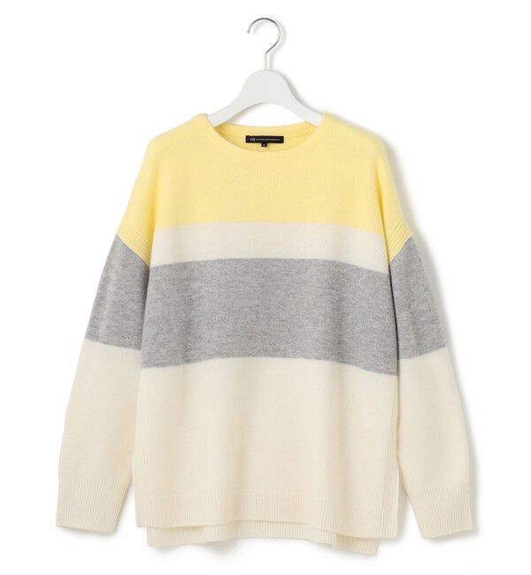 23区「【Oggi1月号掲載/洗える】ウールカシミヤ カラーブロック ニット」|ニット・セーター|