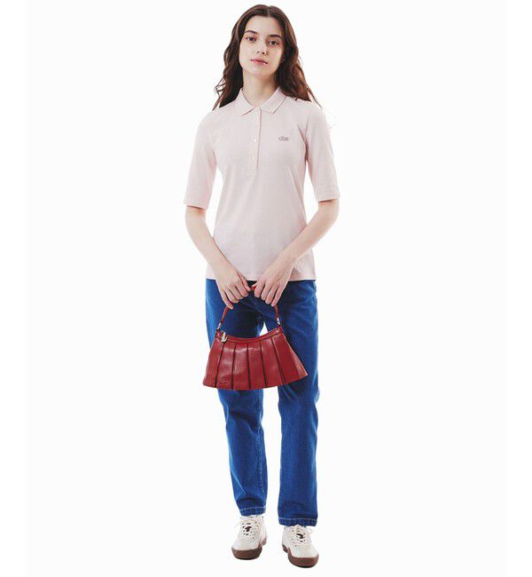 LACOSTE「スリムフィットハーフスリーブポロシャツ」|ポロシャツ|