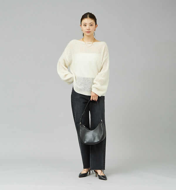 Rouge vif「モヘアライクシアー2WAY ニットプルオーバー」|ニット・セーター|