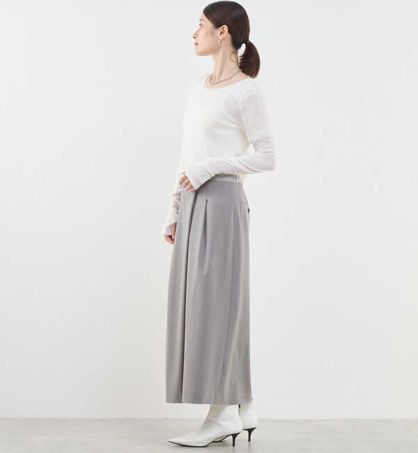 Soffitto「3WAYチュールレイヤードカットソー」|Tシャツ・カットソー|