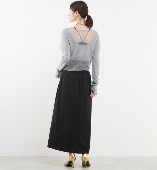 Soffitto「3WAYチュールレイヤードカットソー」|Tシャツ・カットソー|
