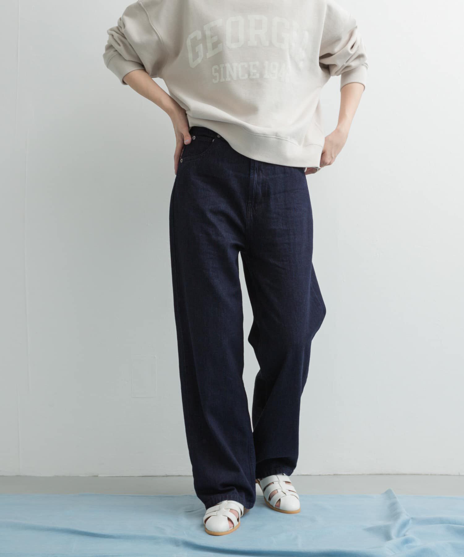 URBAN RESEARCH DOORS「Denim Straight Pants」|デニム|