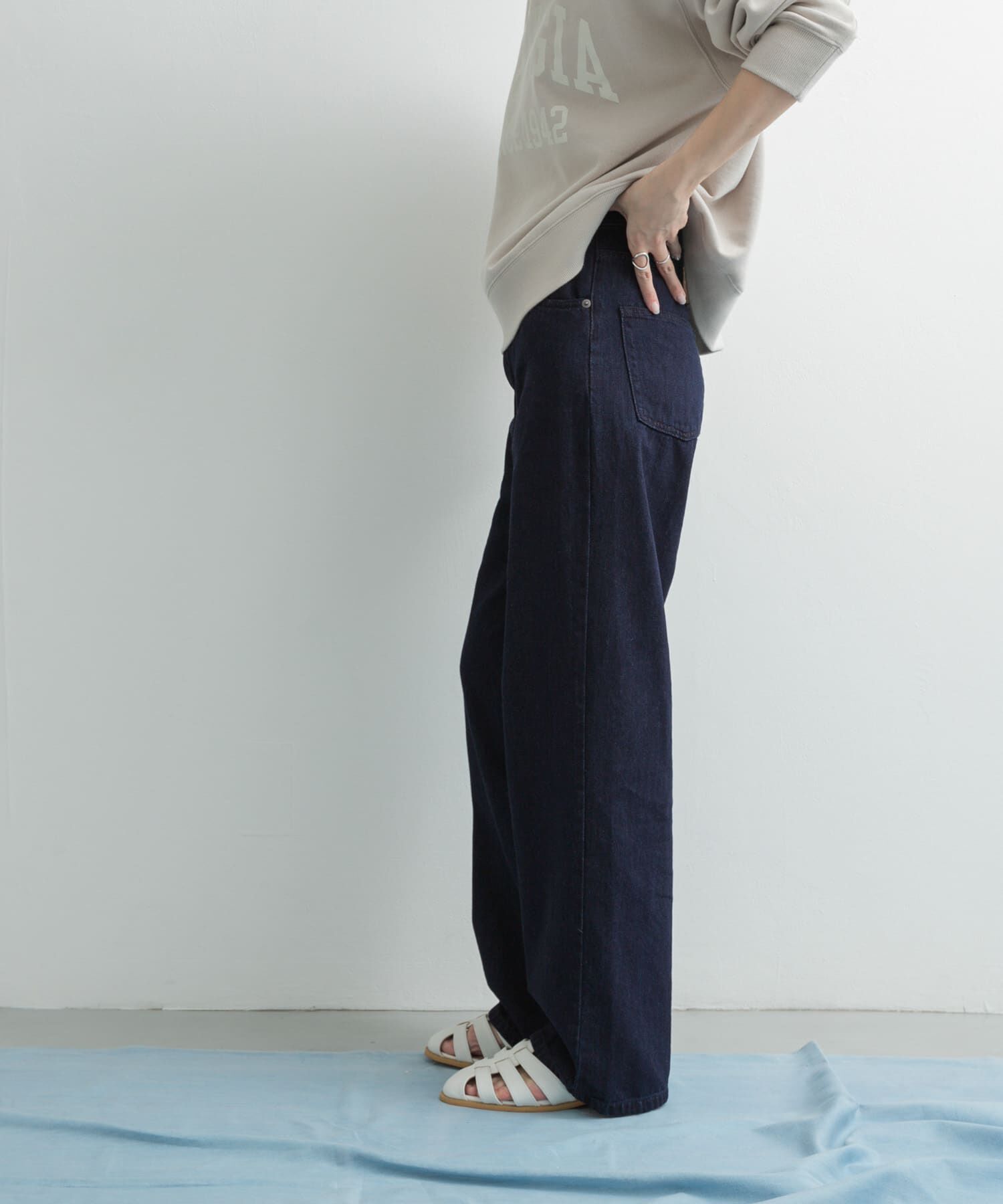 URBAN RESEARCH DOORS「Denim Straight Pants」|デニム|