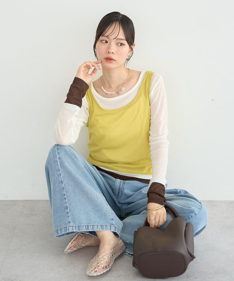 earth music&ecology「パールMIXチャームネックレス」|ネックレス|