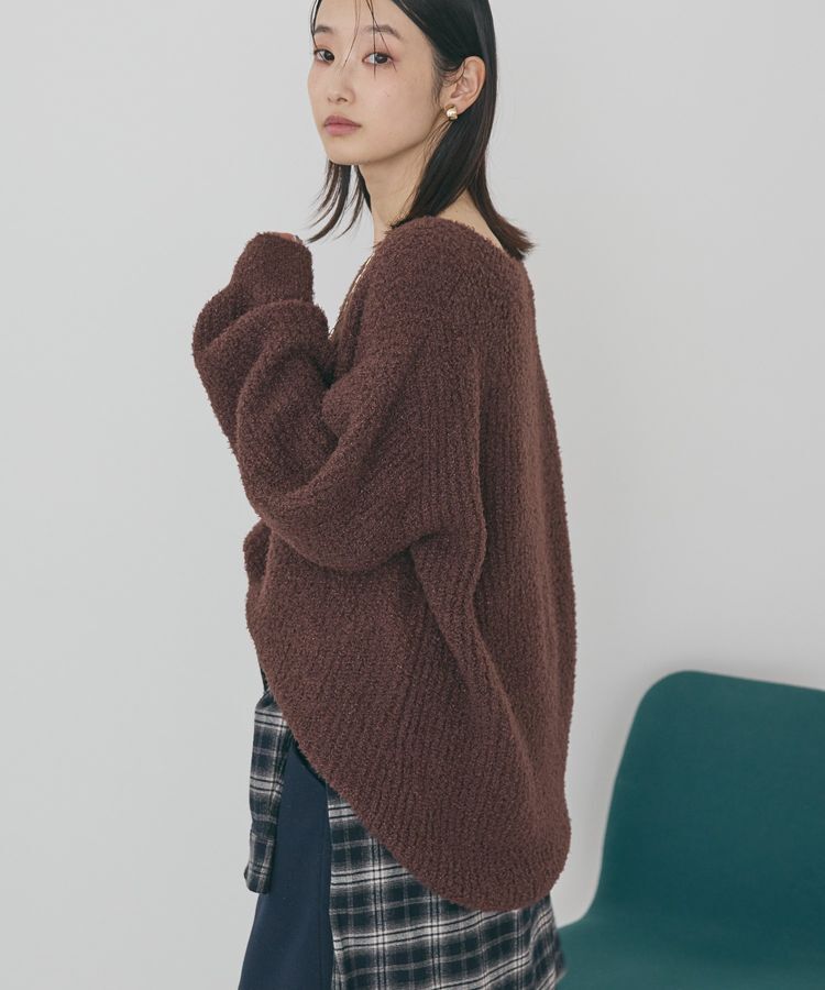 AMERICAN HOLIC「ミニシャギーラメニットプルオーバー」|ニット・セーター|