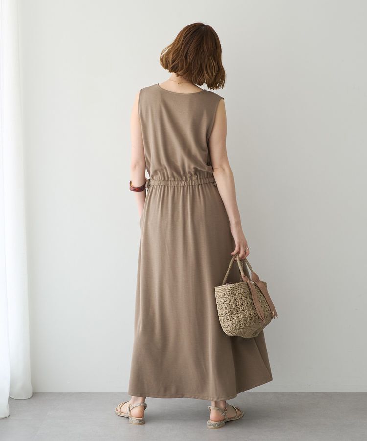 YECCA VECCA「【接触冷感】カットノースリーブワンピース」|ワンピース|