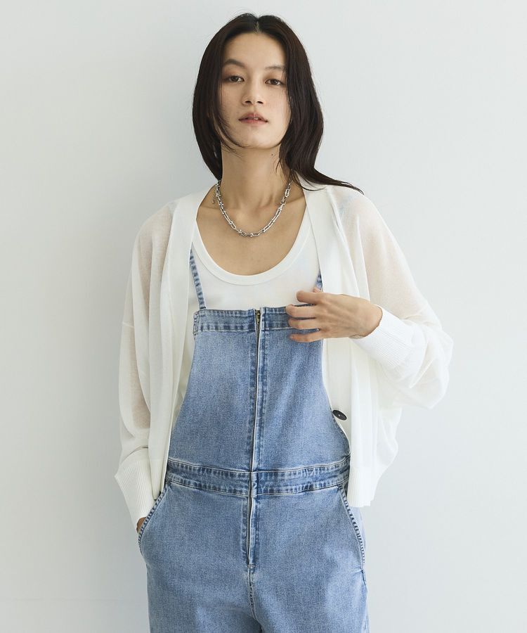 GARAGE OF GOOD CLOTHING「シアーショートドルマンニットカーデ」|カーディガン|