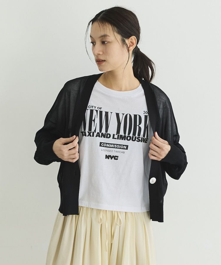 GARAGE OF GOOD CLOTHING「シアーショートドルマンニットカーデ」|カーディガン|