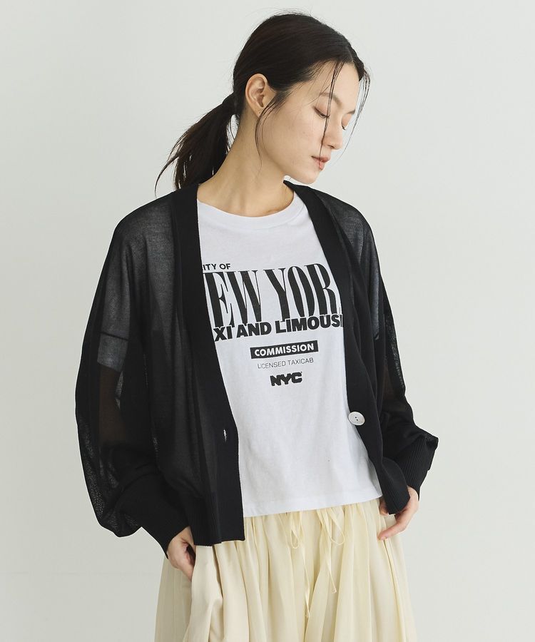 GARAGE OF GOOD CLOTHING「シアーショートドルマンニットカーデ」|カーディガン|