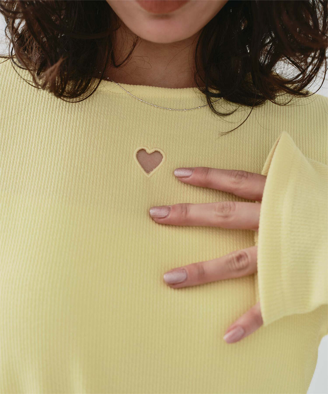 titivate「ハートカット刺繍前後2wayカットソー」|Tシャツ・カットソー|