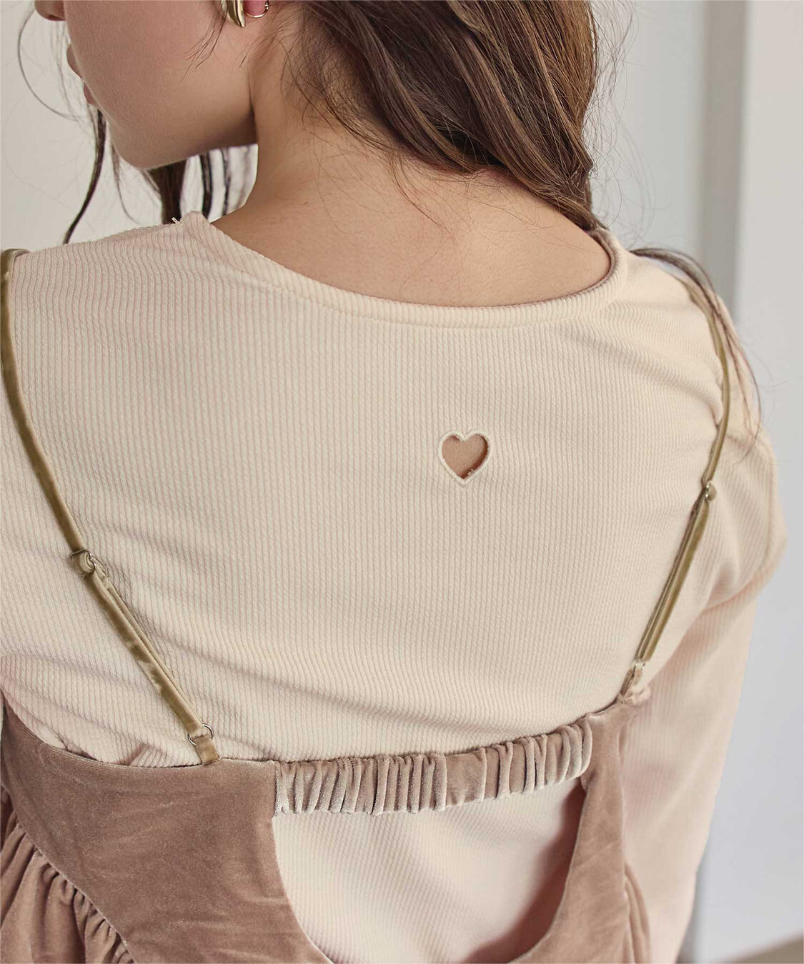 titivate「ハートカット刺繍前後2wayカットソー」|Tシャツ・カットソー|