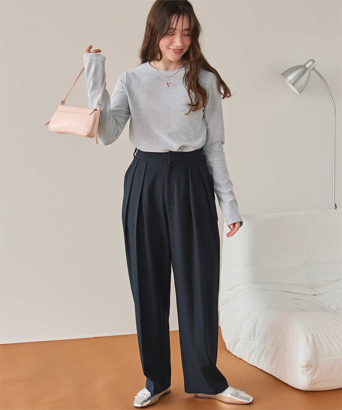 titivate「ハートカット刺繍前後2wayカットソー」|Tシャツ・カットソー|