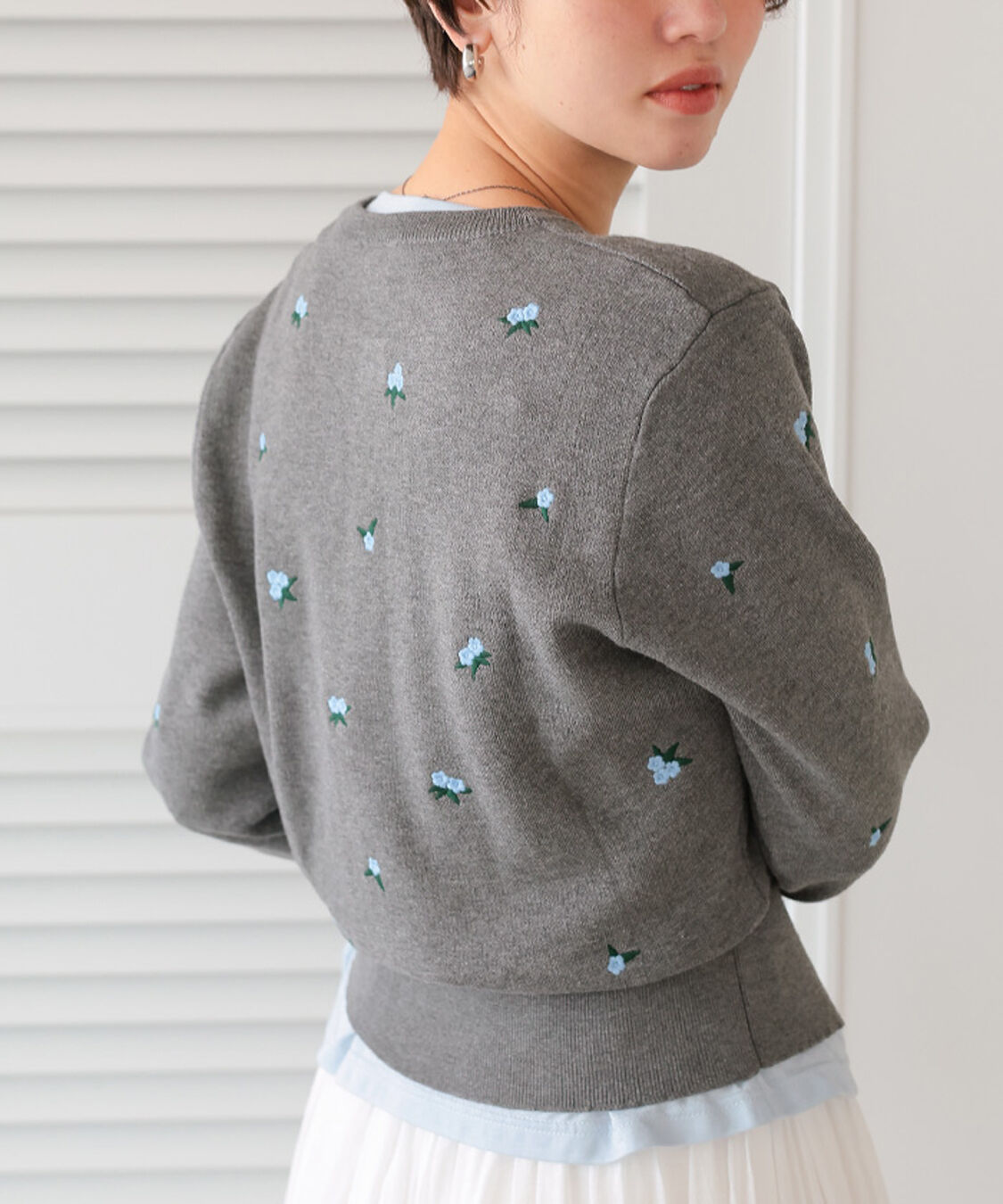 titivate「フラワー刺繍カーディガン」|カーディガン|