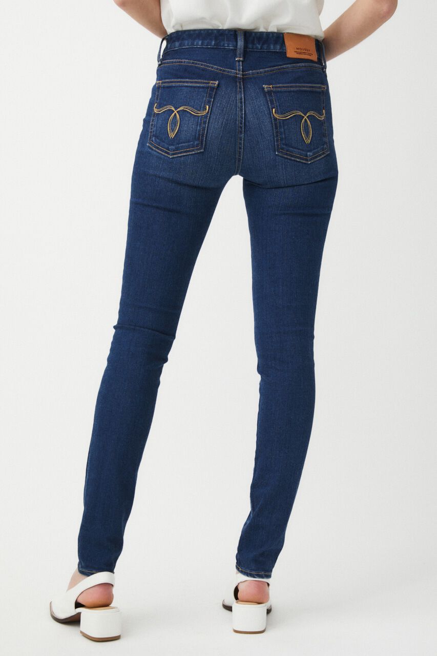 MOUSSY「WF Rebirth embroidery スキニー」|デニム|
