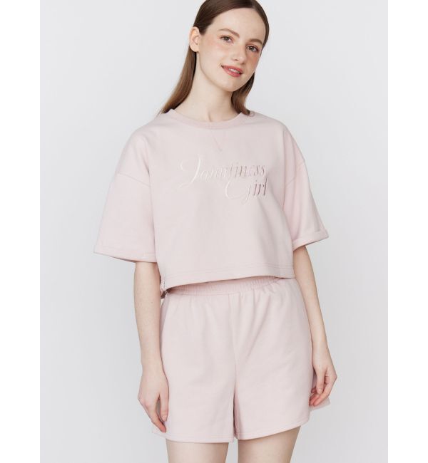 CALNAMUR「グラデーションロゴハーフスリーブスウェット【セットアップ着用可】」|Tシャツ・カットソー|