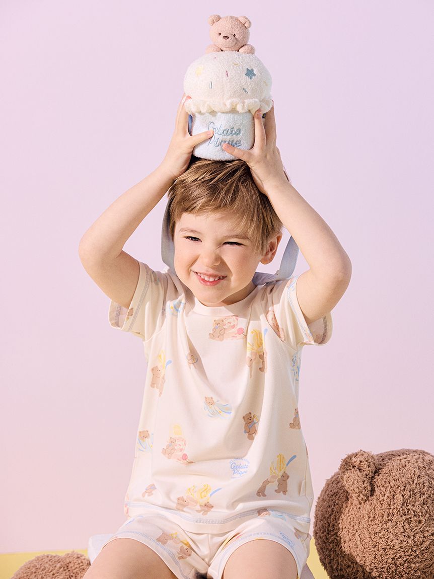 GELATO PIQUE KIDS & BABY「【KIDS】【接触冷感】アイスクリームベア柄Tシャツ」|ルームウェア|