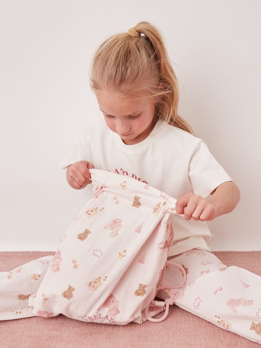 GELATO PIQUE KIDS & BABY「【KIDS】パジャマパーティー柄巾着バッグ」|トートバッグ|