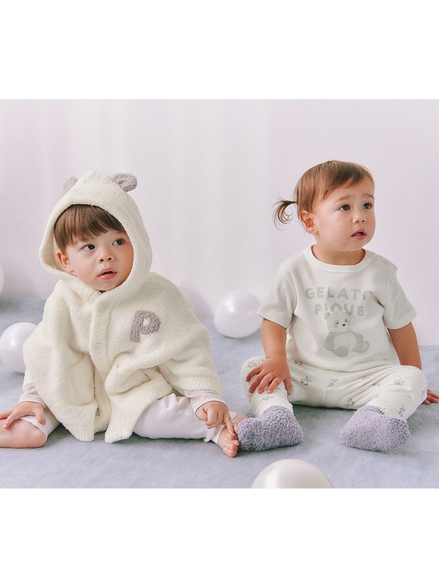 GELATO PIQUE KIDS & BABY「【ラッピング済み】【BABY】パウダーアニマルポンチョ&スタイセット BOX付き」|その他ベビー用品|