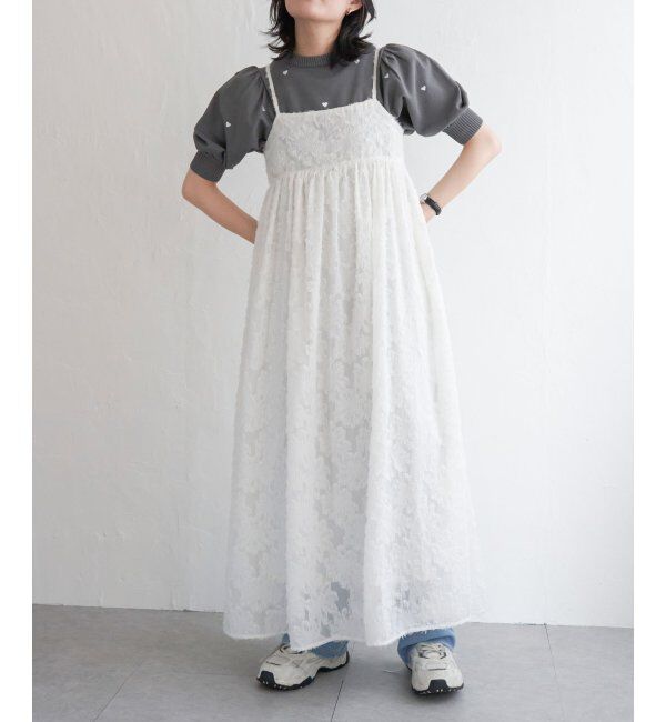 VENCE share style「フリンジジャガードキャミワンピース」|ワンピース|