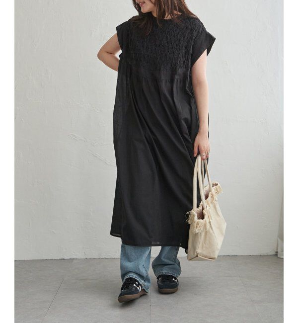VENCE share style「変形ピンタックワンピース」|ワンピース|