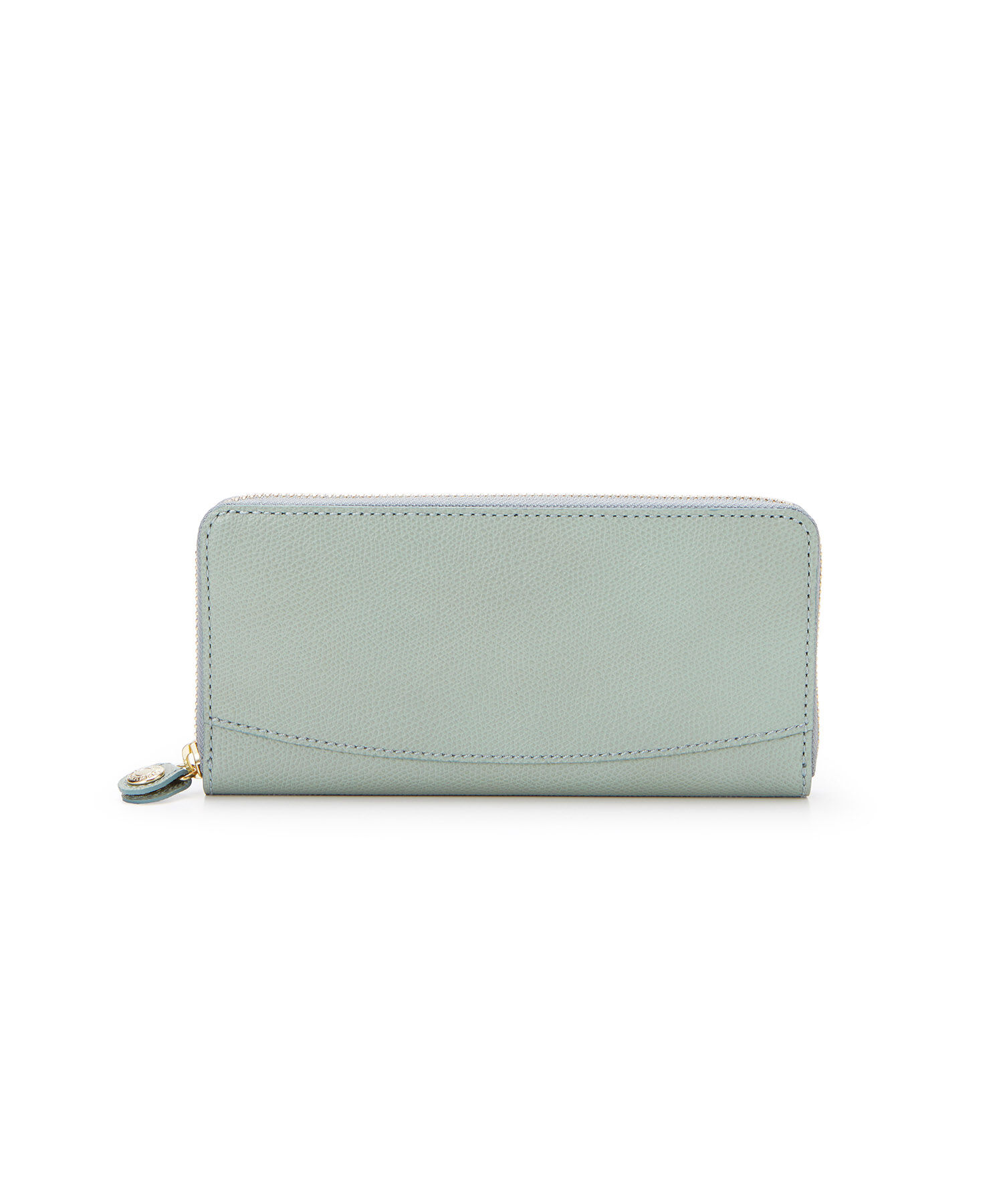 TOPKAPI 「[TOPKAPI]トプカピ 角シボ型押し・ ラウンド 長財布 COLORATO コロラート」|財布|グリーングレー