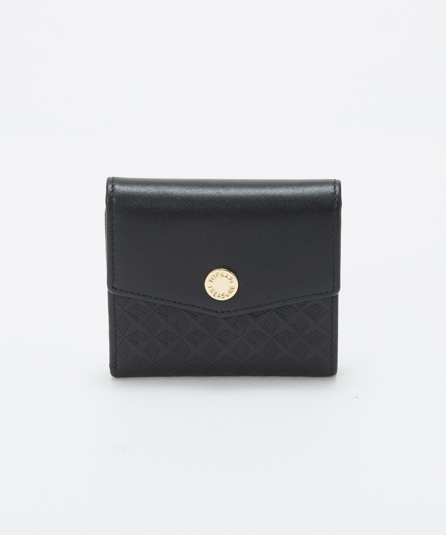 TOPKAPI TREASURE「【TREASURE TOPKAPI】スムースレザー 幾何柄 二つ折り財布」|財布|