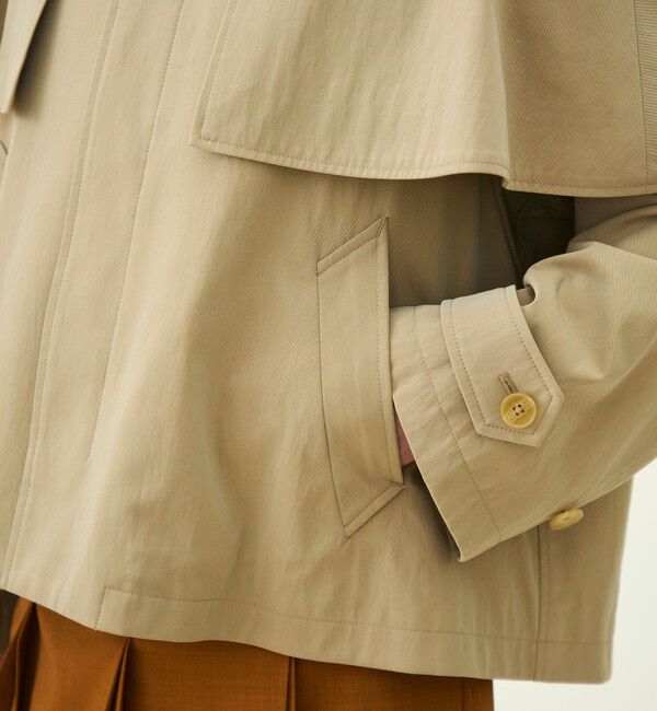 MACPHEE「【WEB先行予約】コットンナイロンシャンブレー ケープコート」|ポンチョ・ケープ|