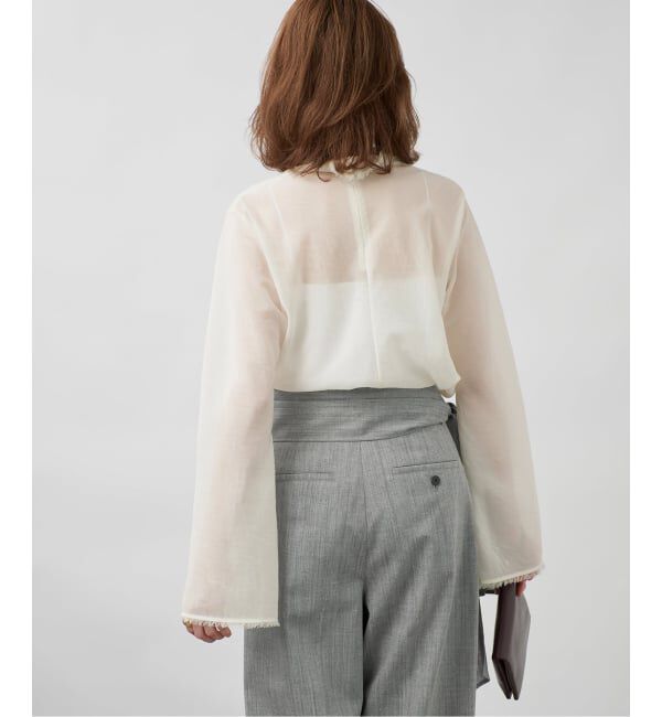 VERMEIL par iena「《予約》Bias High-Neck ブラウス」|シャツ・ブラウス|