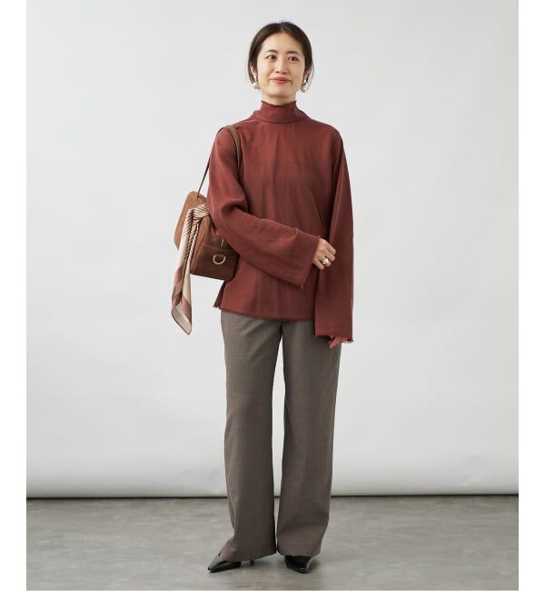 VERMEIL par iena「《予約》Bias High-Neck ブラウス」|シャツ・ブラウス|
