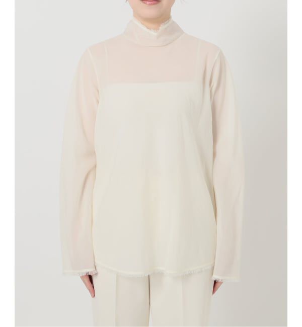 VERMEIL par iena「《予約》Bias High-Neck ブラウス」|シャツ・ブラウス|