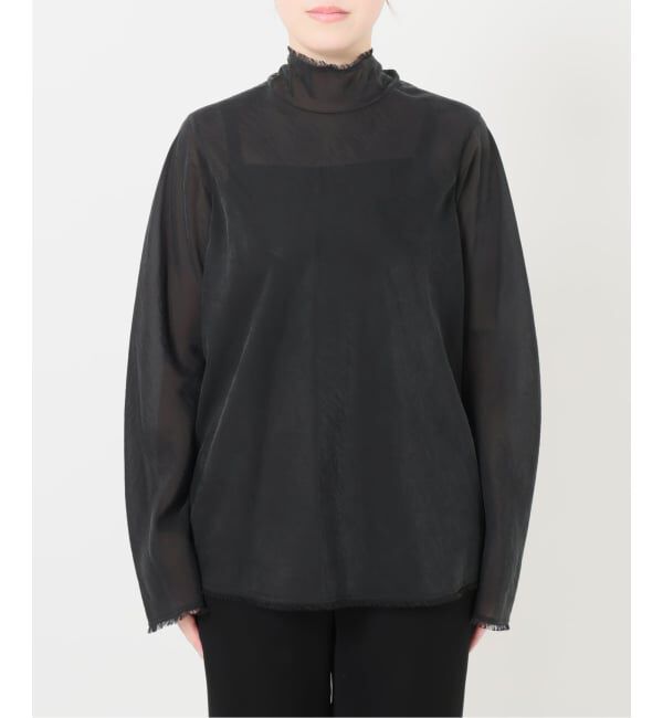 VERMEIL par iena「《予約》Bias High-Neck ブラウス」|シャツ・ブラウス|