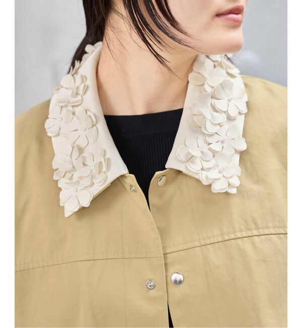 IENA「《予約》MARGE/マージ 別注 FLOWER COLLAR COVERALLS ブルゾン 1012-0101-023」|その他|