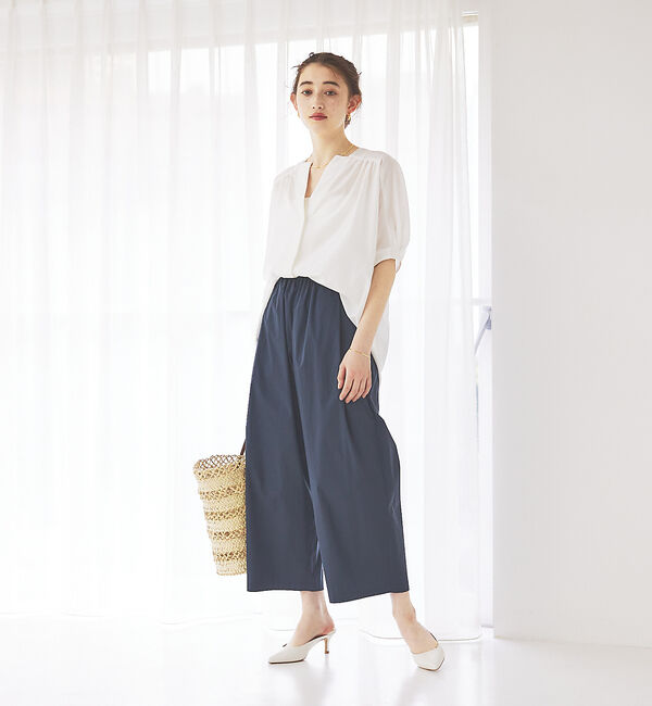 Rouge vif「ギャザーショートシャツ」|シャツ・ブラウス|