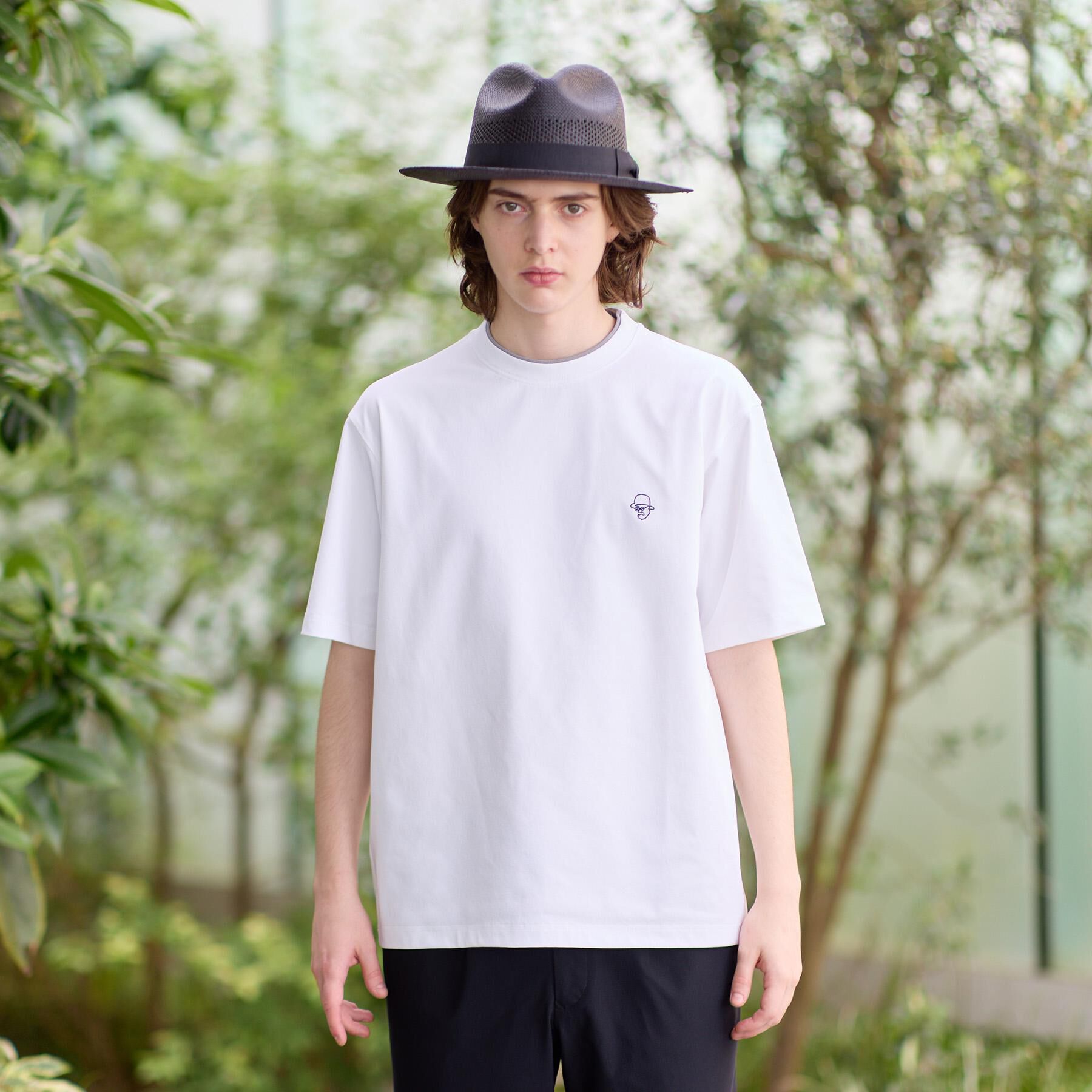 TAKEO KIKUCHI「【汗染み軽減】フェイクレイヤー ワンポイント プルオーバー」|Tシャツ・カットソー|