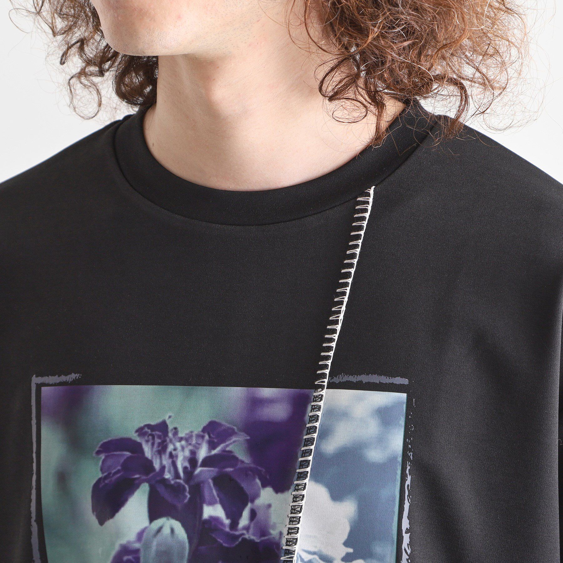 tk.TAKEO KIKUCHI「◆インバージョンフラワーカットソー」|Tシャツ・カットソー|